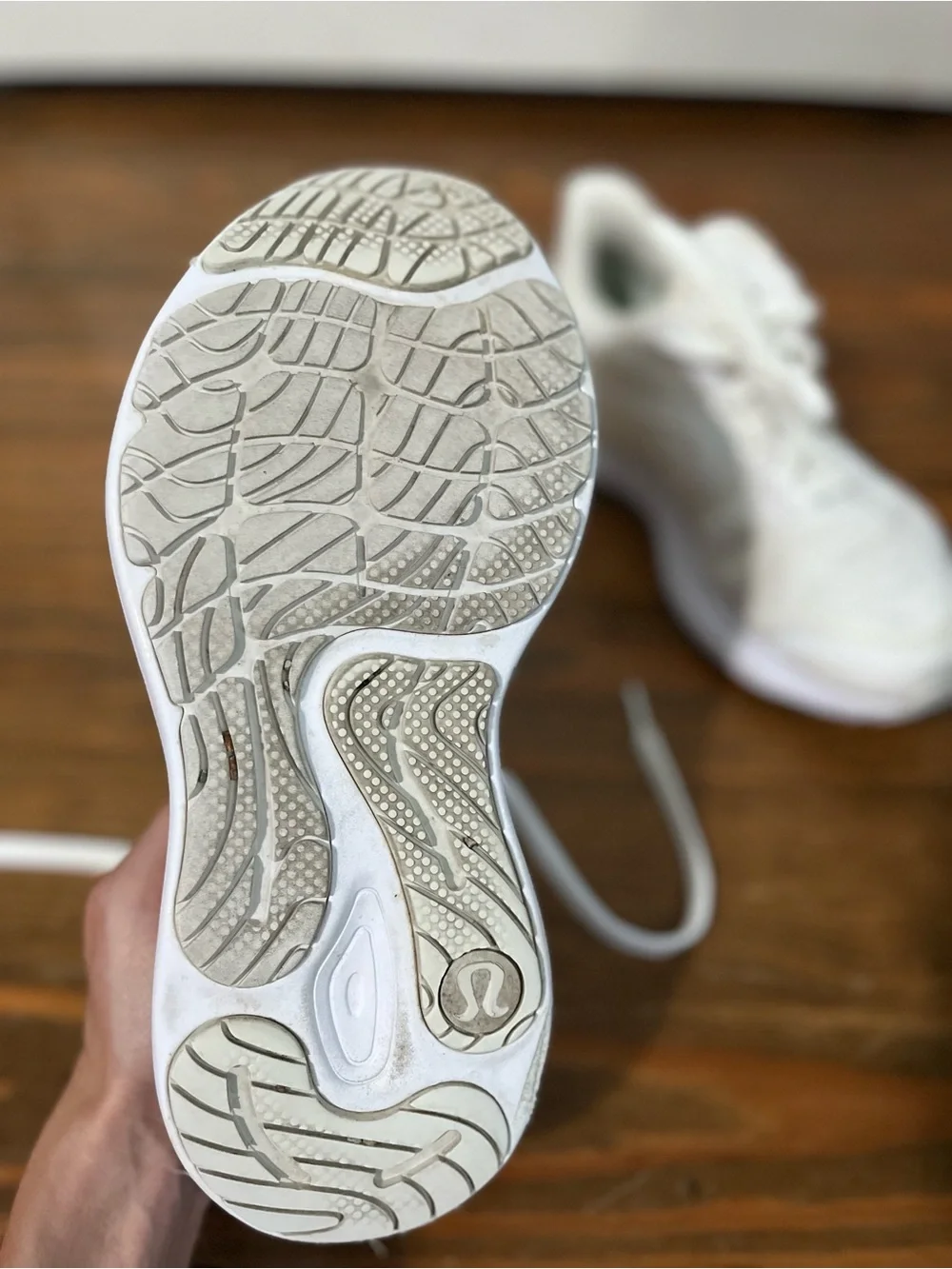 lululemon athletica White and Beige Women's Athletic Sneakers size 7